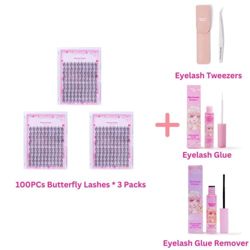 100PCs Butterfly Lashes - Ninetynine Dreams