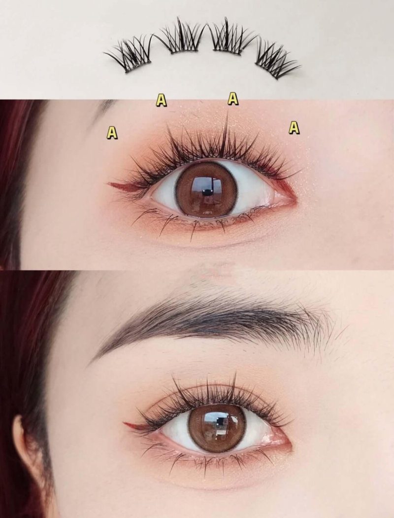 ninetynine dreams 100pcs easy three steps lashes close up view