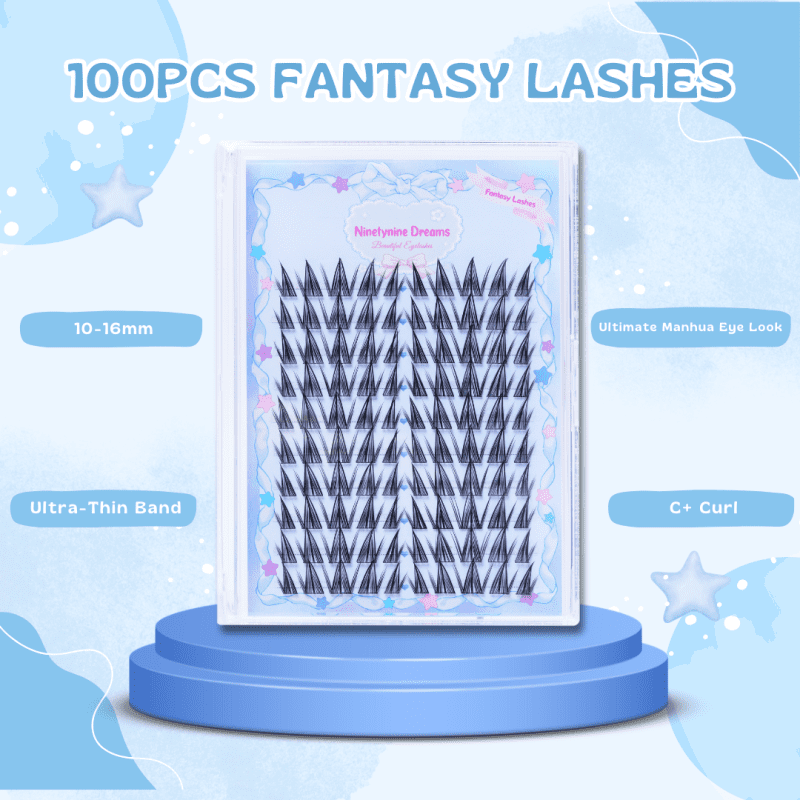 ninetynine dreams 100pcs fantasy lashes dramatic spiky eye look