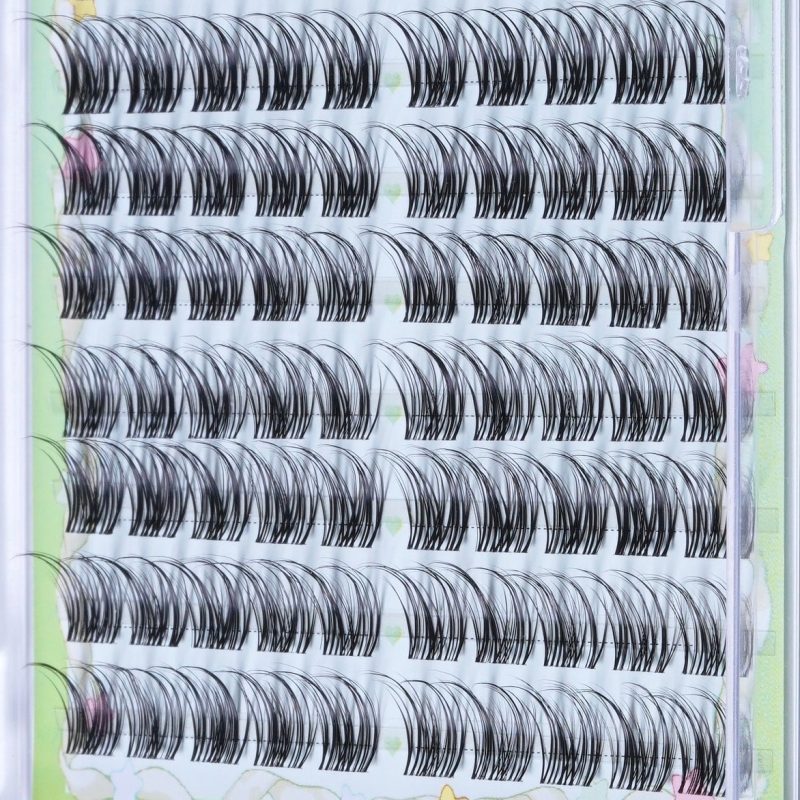 ninetynine dreams 100pcs velvet lashes closeup side view