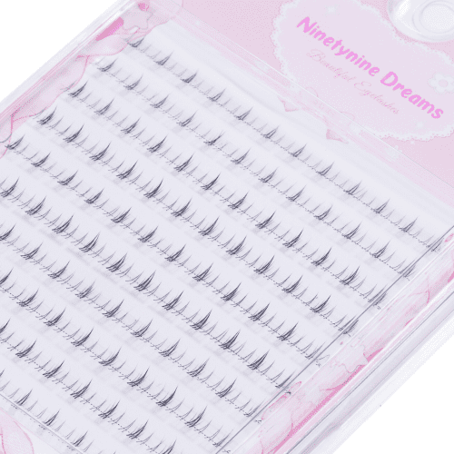 ninetynine dreams 120pcs cat ear lower lashes closeup top