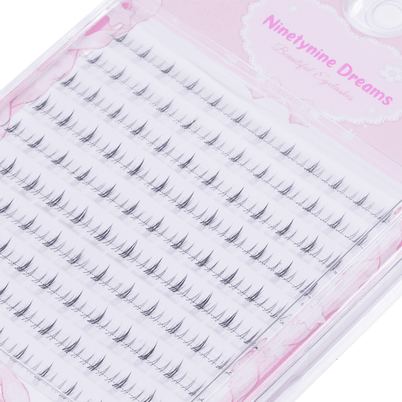 ninetynine dreams 120pcs cat ear lower lashes closeup top