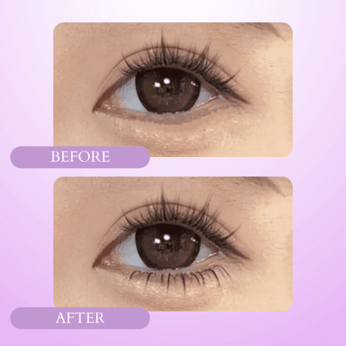 ninetynine dreams 120pcs twilight lower lashes before after