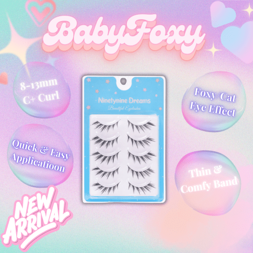 ninetynine dreams 5 pairs baby foxy lashes poste