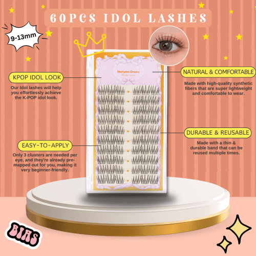 ninetynine dreams 60pcs idol lashes poster