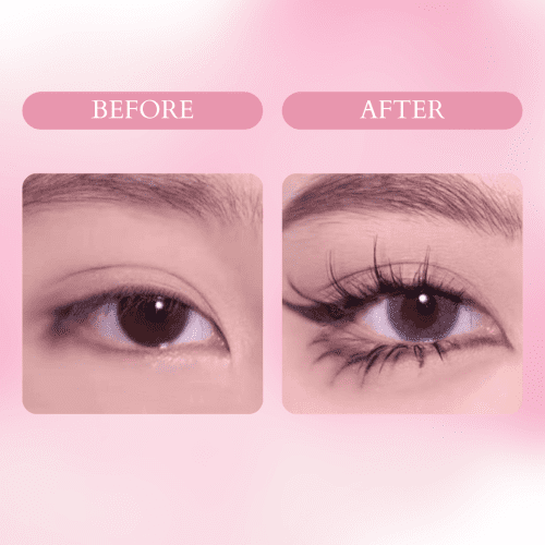 ninetynine dreams 70pcs little devil style lashes before after